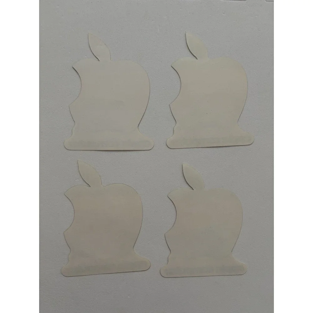 Vintage 1980's Apple Computer Logo Stickers Set of 6 Original Decals